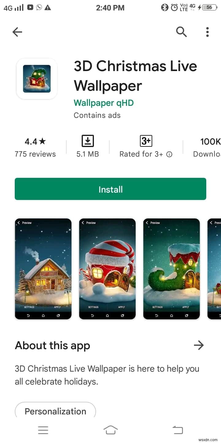 แอพวอลเปเปอร์คริสต์มาสฟรี 15 อันดับแรกสำหรับ Android