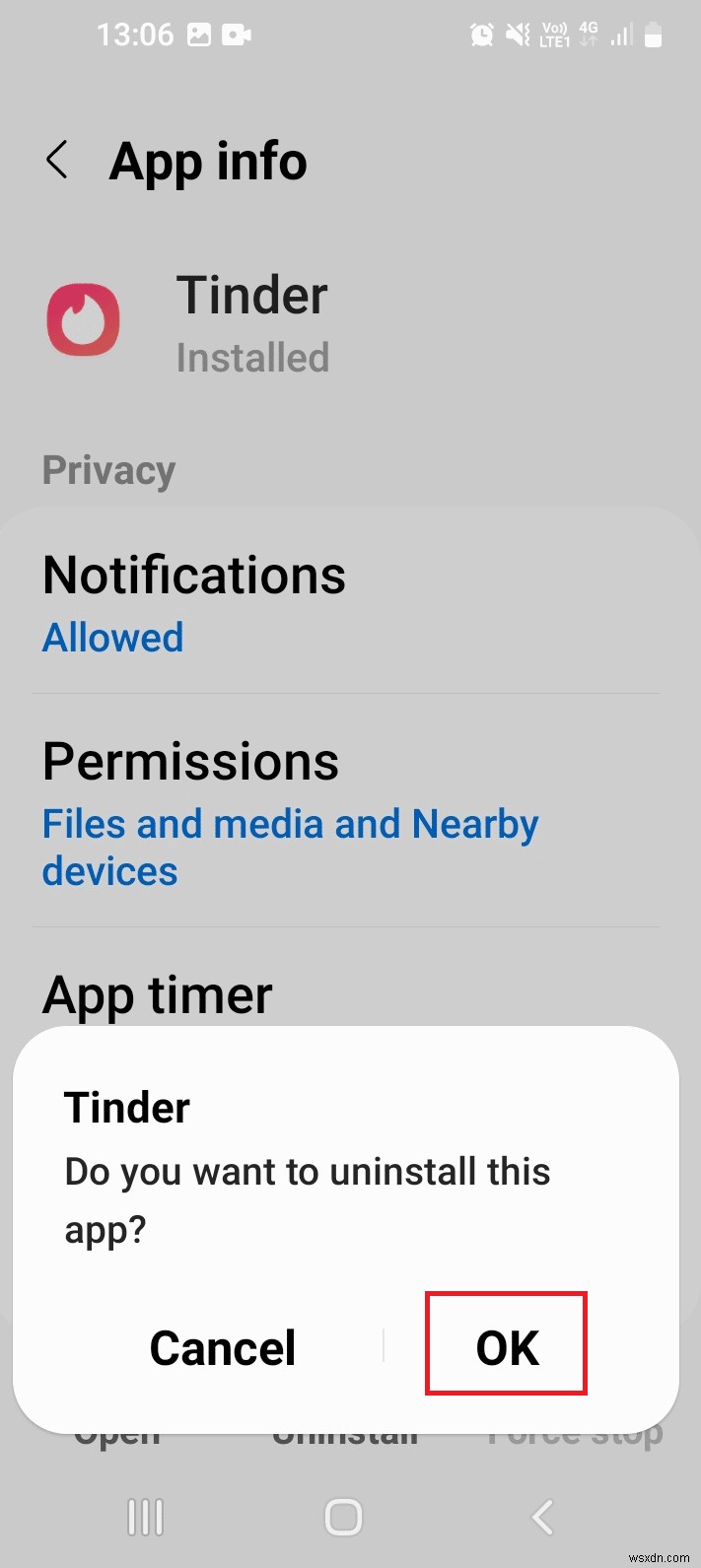 แก้ไขการจับคู่ Tinder หายไปบน Android