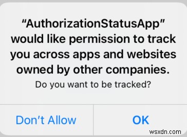 วิธีรับตัวระบุสำหรับผู้โฆษณา (IDFA) ใน iOS14 