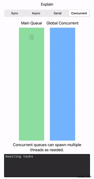 อธิบายการทำงานพร้อมกัน:วิธีสร้างแอป iOS แบบมัลติเธรด 