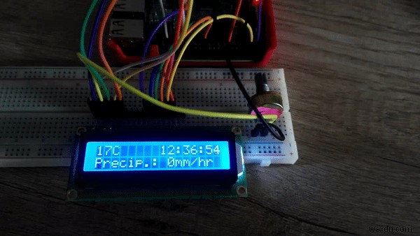 मौसम की निगरानी के लिए नोड, रास्पबेरी पाई और एलसीडी स्क्रीन का उपयोग कैसे करें 