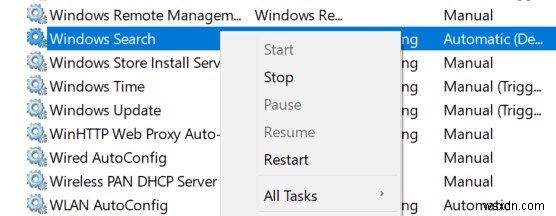 Cách làm cho Start Menu Search hoạt động trên Windows 10