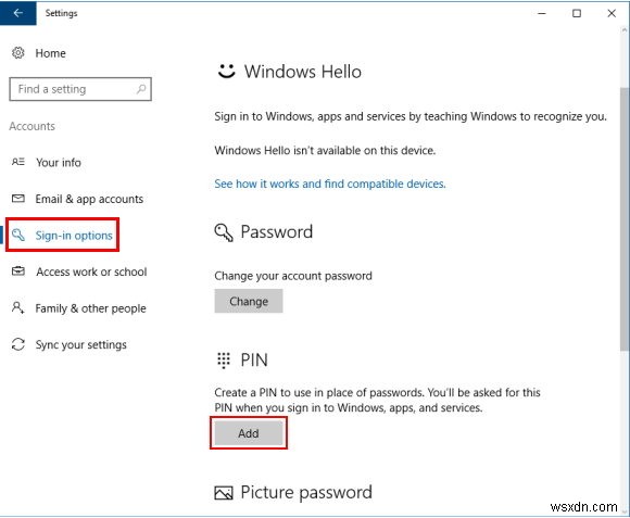 Cách bật Chính sách nhóm phức hợp mã PIN và tạo mã PIN Windows 10 phức tạp