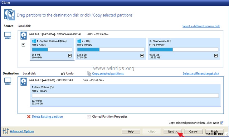 วิธีการโคลนดิสก์ด้วย Macrium Reflect (Windows 10/8/7)