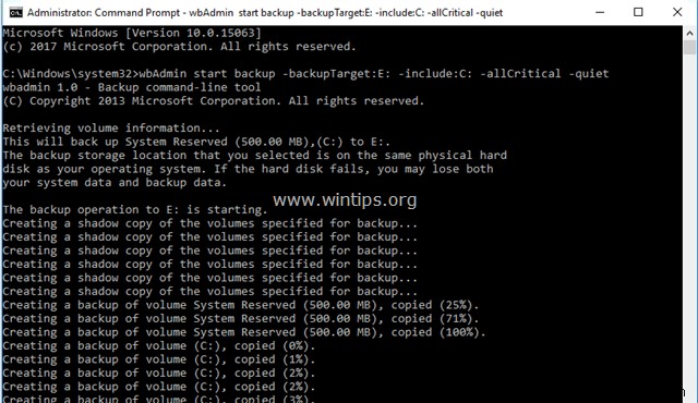 วิธีสร้างการสำรองข้อมูลอิมเมจระบบใน Windows 10, 8 หรือ 7 OS 