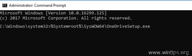 วิธีปิดใช้งาน ถอนการติดตั้ง หรือติดตั้ง OneDrive ในระบบปฏิบัติการ Windows 10/8/7