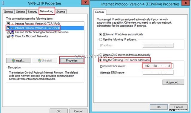 L2TP VPN सर्वर 2016 को प्रमाणीकरण के लिए कस्टम साझा कुंजी के साथ कैसे सेटअप करें।