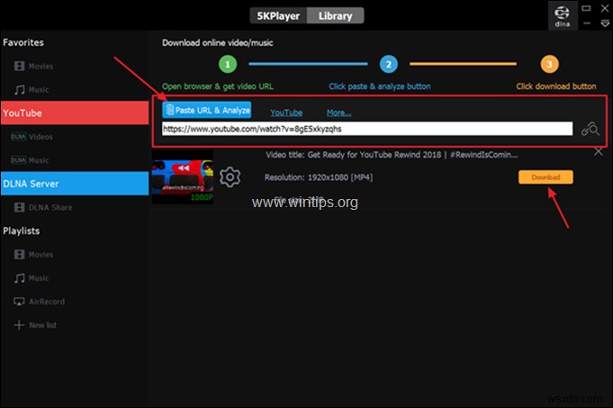 วิธีดาวน์โหลดวิดีโอจาก YouTube, Facebook, Vimeo ฯลฯ