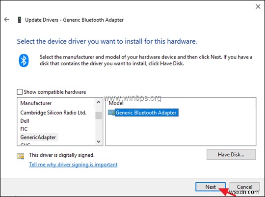 फिक्स:इंटेल वायरलेस ब्लूटूथ कोड 10 शुरू नहीं कर सकता - स्थिति डिवाइस पावर विफलता।