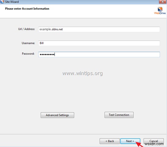 स्थानीय नेटवर्क (इंटरनेट पर) के बाहर Synology NAS ड्राइव को मैप कैसे करें।