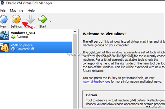 วิธีการติดตั้ง VMware ESXi บน VirtualBox