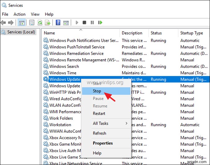 Windows 10 अपडेट को कैसे रद्द करें जो प्रगति पर है।