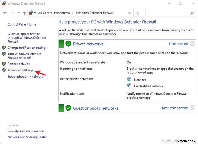 วิธีบล็อกโปรแกรมในไฟร์วอลล์ Windows (Windows 10)