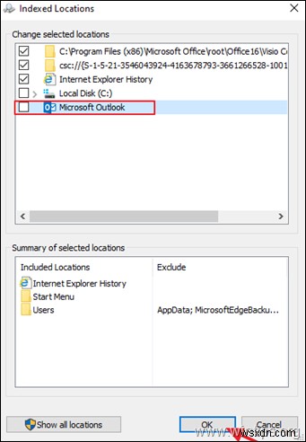 แก้ไข:การค้นหา Outlook 2016 ไม่ทำงาน