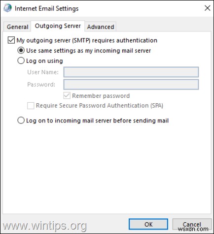 วิธีเปลี่ยนการตั้งค่าอีเมลใน Outlook 2019 หรือเวอร์ชันเก่ากว่า