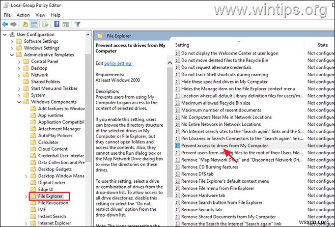 Windows 10 में विशिष्ट उपयोगकर्ताओं के लिए स्थानीय ड्राइव तक पहुंच को कैसे रोकें।