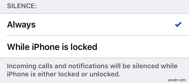 Cách thiết lập  Không làm phiền  trên iOS