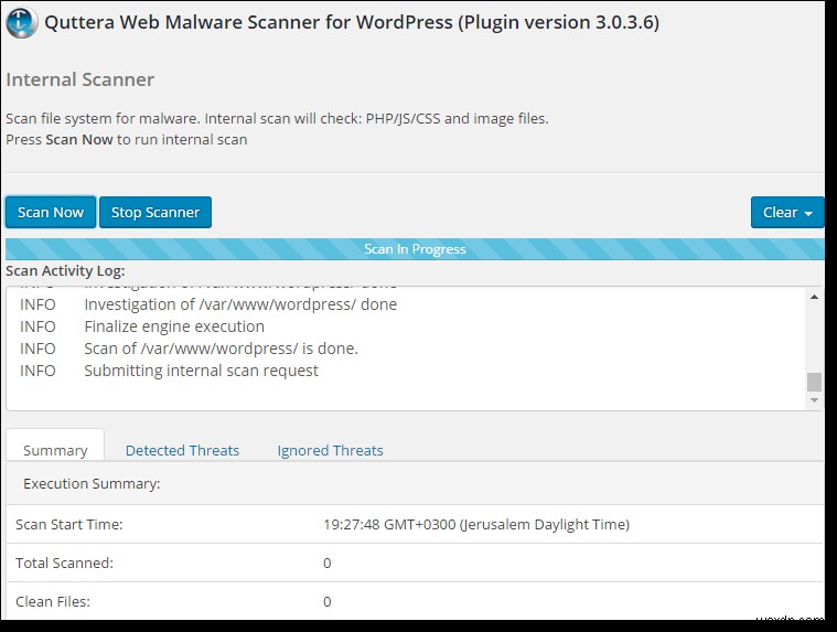 Trình quét lỗ hổng bảo mật của WordPress