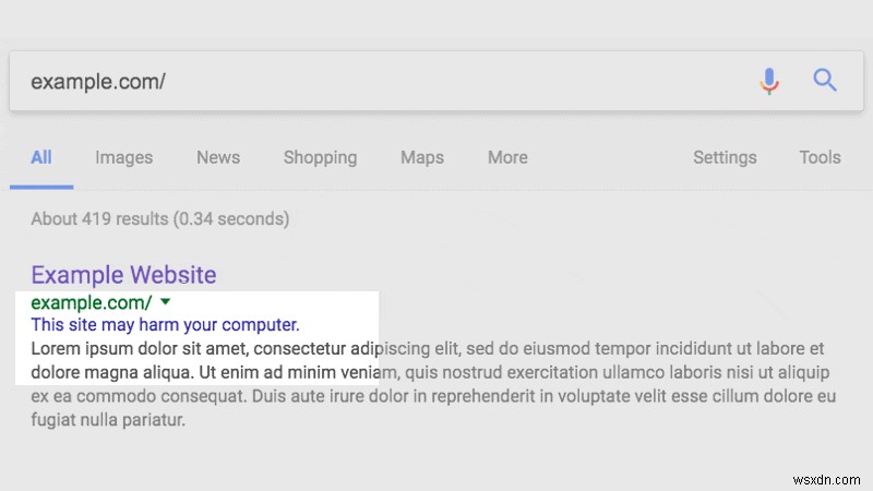 Cách xóa  Trang web này có thể bị tấn công  Thông báo cảnh báo