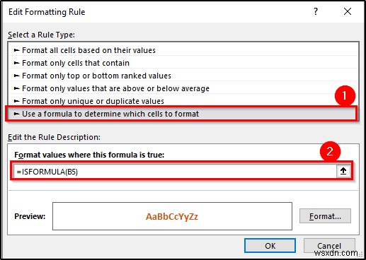 การจัดรูปแบบตามเงื่อนไขด้วยสูตรใน Excel