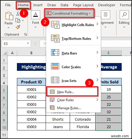 การจัดรูปแบบตามเงื่อนไขด้วยสูตรใน Excel