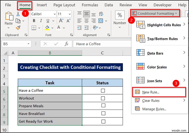 การจัดรูปแบบตามเงื่อนไขด้วยสูตรใน Excel