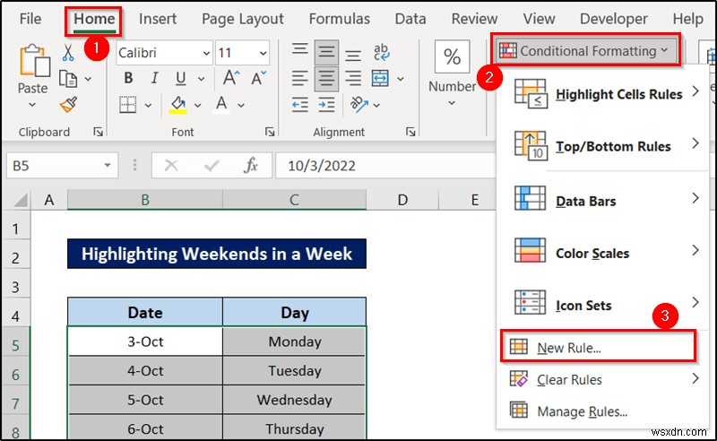 การจัดรูปแบบตามเงื่อนไขด้วยสูตรใน Excel