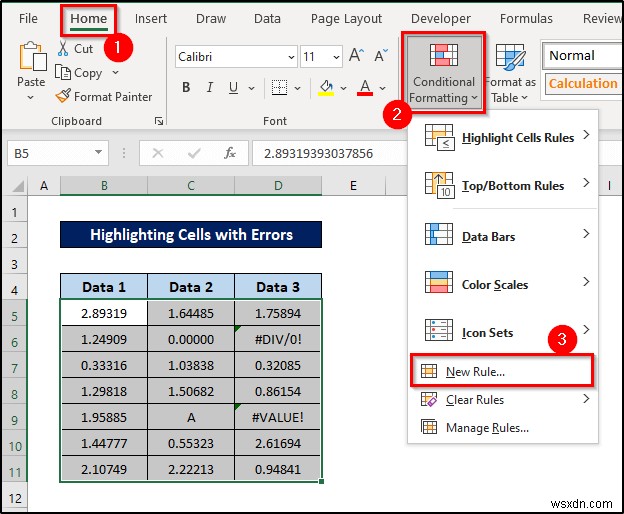 การจัดรูปแบบตามเงื่อนไขด้วยสูตรใน Excel
