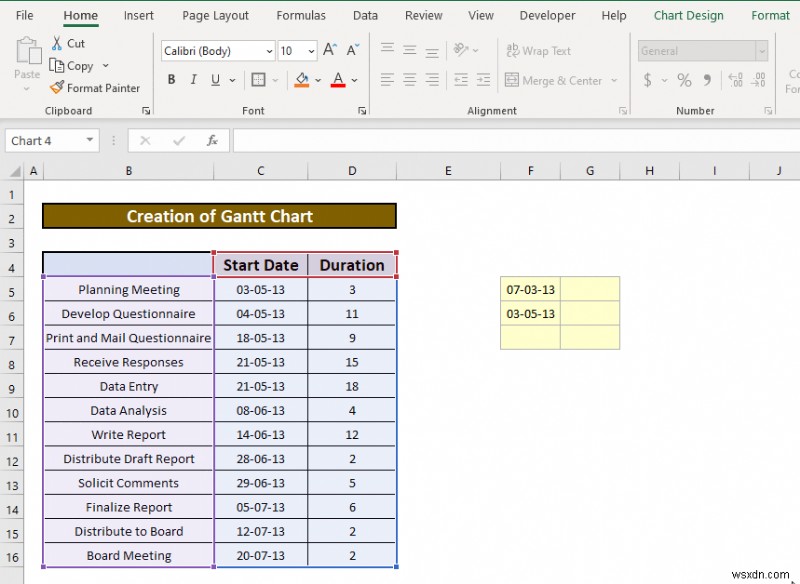 วิธีการสร้างแผนภูมิแกนต์ใน Excel (ด้วยขั้นตอนง่ายๆ)