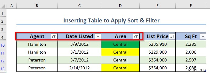 วิธีใช้การเรียงลำดับและกรองด้วยตาราง Excel (4 วิธีที่เหมาะสม)