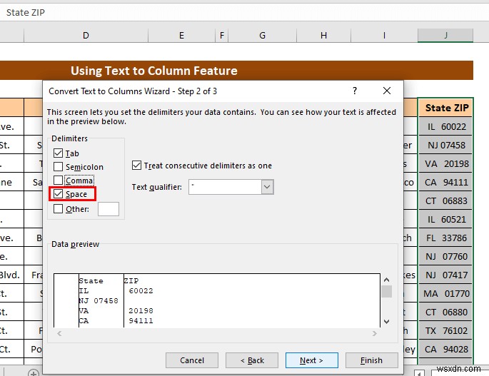 วิธีการแปลงข้อความเป็นคอลัมน์ใน Excel (3 กรณี)