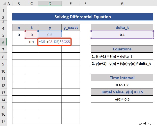 การแก้สมการใน Excel (5 ตัวอย่างที่มีประโยชน์)