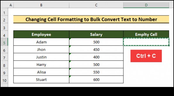 วิธีการแปลงข้อความเป็นตัวเลขใน Excel (8 วิธีง่ายๆ)