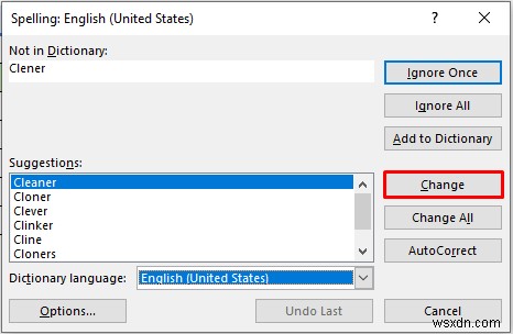 Excel में एक्टिव वर्कशीट पर स्पेलिंग चेक कैसे करें