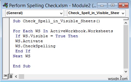 Excel में एक्टिव वर्कशीट पर स्पेलिंग चेक कैसे करें