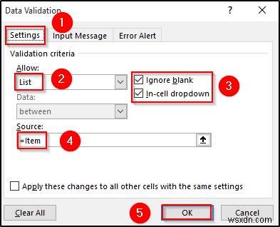 การตรวจสอบข้อมูลตามเซลล์อื่นใน Excel (4 ตัวอย่าง)