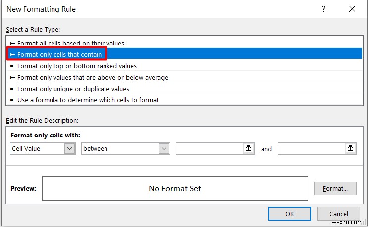 ใช้การจัดรูปแบบตามเงื่อนไขโดยยึดตามเซลล์ข้อความอื่นใน Excel
