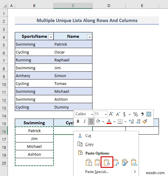 สร้างรายการที่ไม่ซ้ำใน Excel ตามเกณฑ์ (9 วิธี)