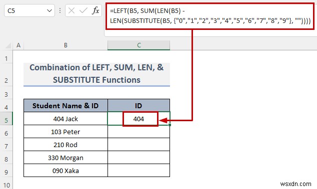 एक्सेल में फॉर्मूला का उपयोग करके डिलीमीटर द्वारा सेल को कैसे विभाजित करें (8 तरीके)