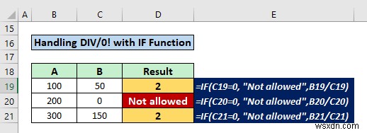สูตรการแบ่งใน Excel สำหรับหลายเซลล์ (5 ตัวอย่างที่เหมาะสม)