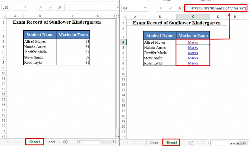 วิธีการเพิ่มไฮเปอร์ลิงก์ไปยังชีตอื่นใน Excel (2 วิธีง่ายๆ)