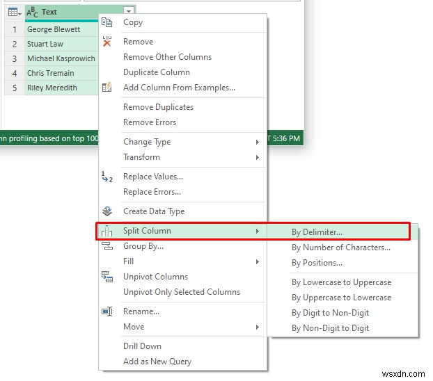 วิธีแยกเซลล์ใน Excel (5 เคล็ดลับง่ายๆ)