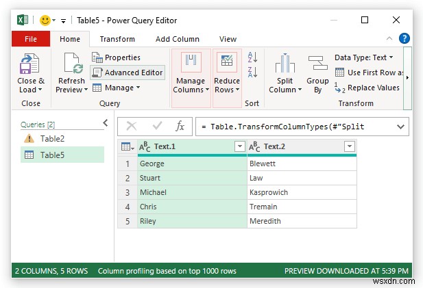 วิธีแยกเซลล์ใน Excel (5 เคล็ดลับง่ายๆ)
