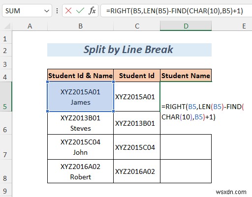 एक्सेल में लंबाई से स्ट्रिंग को कैसे विभाजित करें (8 तरीके)
