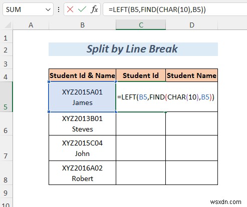 एक्सेल में लंबाई से स्ट्रिंग को कैसे विभाजित करें (8 तरीके)