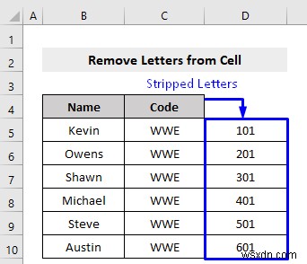 วิธีลบตัวอักษรออกจากเซลล์ใน Excel (10 วิธี)