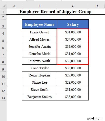 ช่วง VBA ที่มีหมายเลขแถวตัวแปรใน Excel (4 ตัวอย่าง)