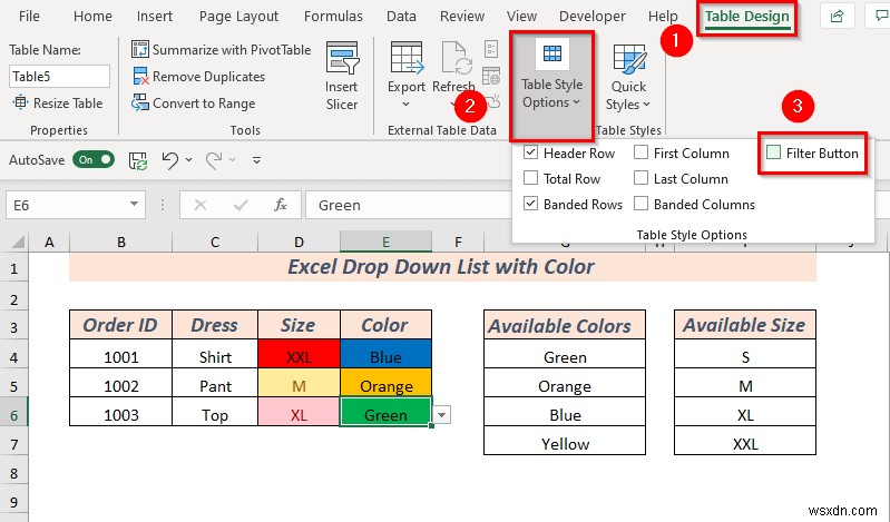 रंग के साथ एक्सेल ड्रॉप डाउन सूची कैसे बनाएं (2 तरीके)