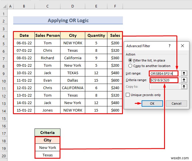ตัวกรองขั้นสูงที่มีช่วงเกณฑ์ใน Excel (18 แอปพลิเคชัน)