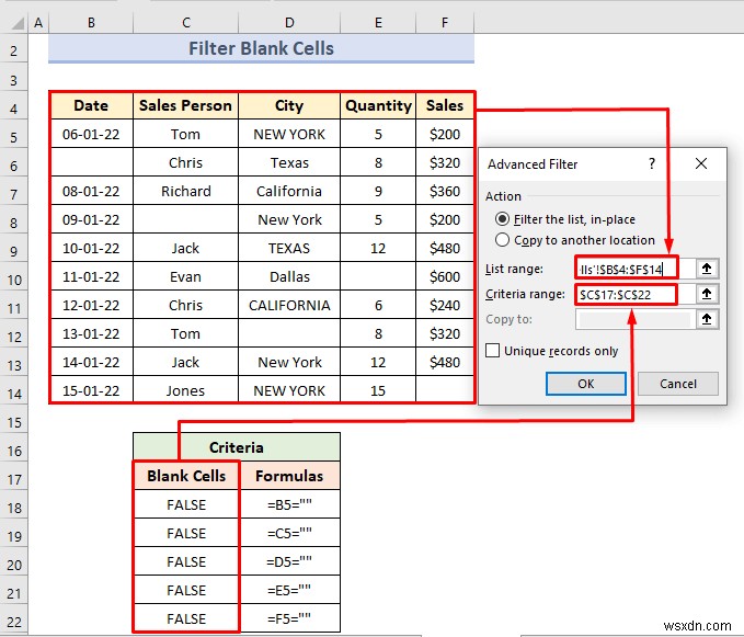 ตัวกรองขั้นสูงที่มีช่วงเกณฑ์ใน Excel (18 แอปพลิเคชัน)
